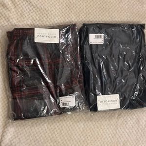 Perry Ellis Portfolio Sleepwear Pants Small Checkered